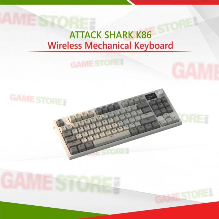 ATTACK SHARK K86 wireless mechanical keyboard with RGB backlight for gaming and typing