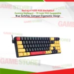 Redragon K688 RGB Mechanical Gaming Keyboard 78 keys compact ergonomic design with RGB lighting