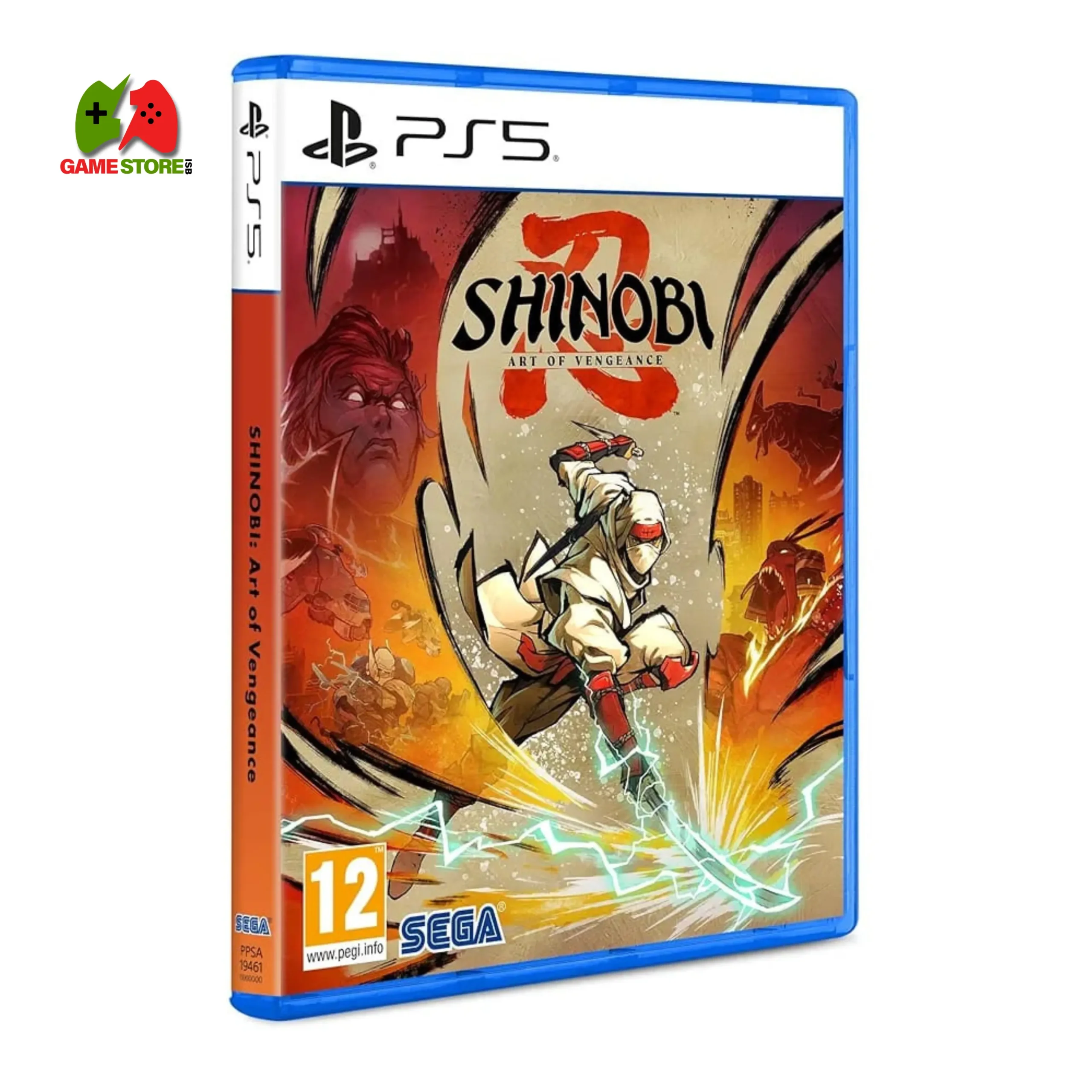 PlayStation 5 Shinobi: The Craft of Retribution PlayStation 5 Shinobi: Art of Vengeance – a side-scrolling action platformer featuring hand-drawn graphics and ninja-style fighting.