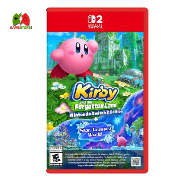 Kirby and The Land Nintendo Switch 2 Can Can Game Cover Forgotten Publishing in Star World.