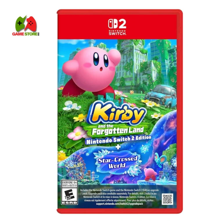 Kirby and The Land Nintendo Switch 2 Can Can Game Cover Forgotten Publishing in Star World.