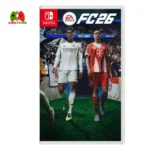 The Nintendo Switch cover of EA Sports FC™26 features a career mode with authentic gaming processes, tournaments, over 20,000 players and 35 leagues.