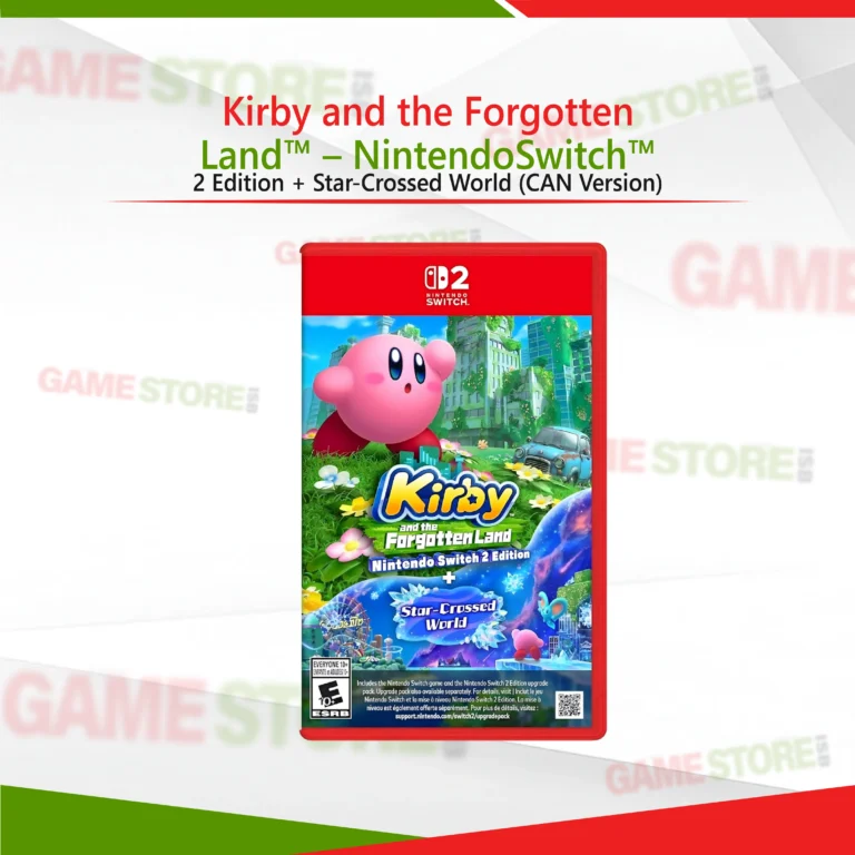 Kirby and the Forgotten Land Nintendo Switch 2 Edition Star-Crossed World CAN Version front cover art