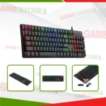 Redragon K589 Shrapnel RGB Gaming Keyboard integrated into a full gaming setup