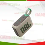 JBL Go 4 portable Bluetooth speaker side angle showing durable fabric design