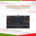 Redragon K588 Broadsword RGB mechanical gaming keyboard with wrist rest black