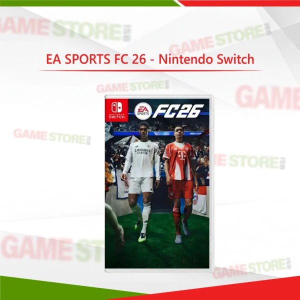 EA SPORTS FC 26 Nintendo Switch official cover art showing players in action