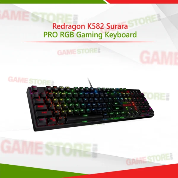 Redragon K582 Surara PRO RGB mechanical gaming keyboard with red switches