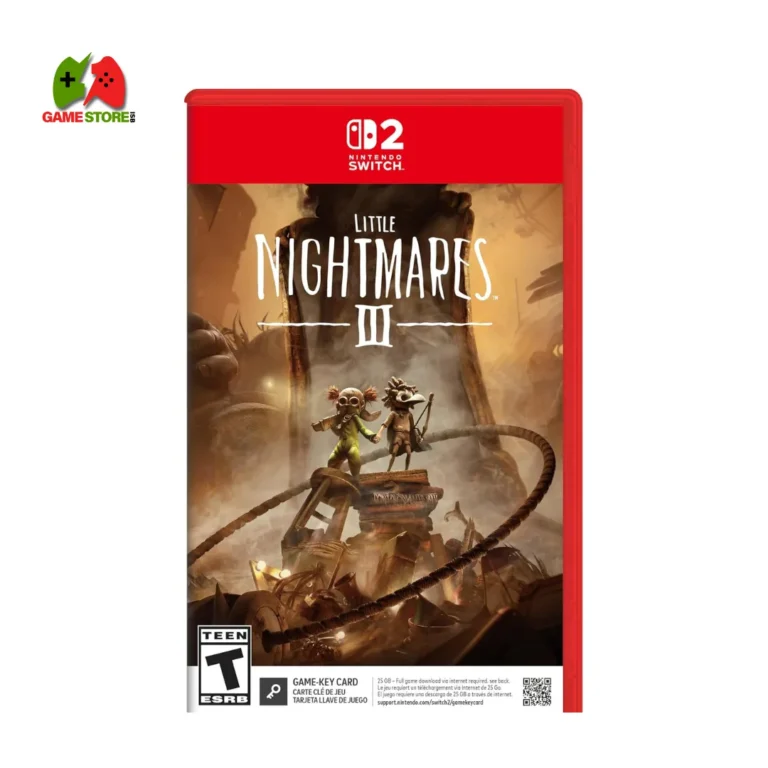 The cover of Little Nightmares III Deluxe Edition for the Nintendo Switch 2 shows Low and Alone traveling through scary places full of twisted animals and eerie surroundings.