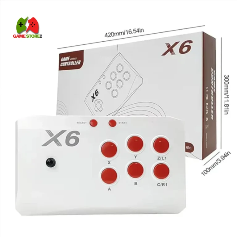 X6 Retro 64GB Dual Arcade Game Console - Built-in over 20,000 classic games, plug-and-play console via HDMI.