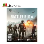 Battlefield 6 PlayStation 5 game artwork showcasing exhilarating FPS action, strategic devastation, and expansive military conflict.