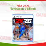 NBA 2K26 PlayStation 5 game cover featuring official NBA stars