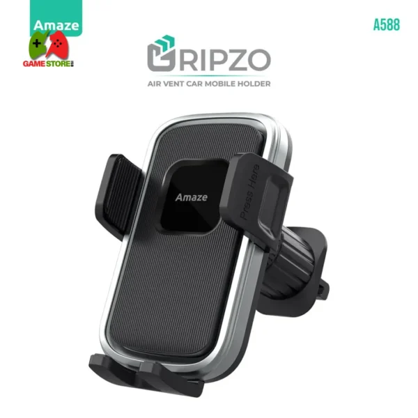 Amaze A588 Gripzo Car Mobile Phone Holder on Air Vent – 360° Rotatable