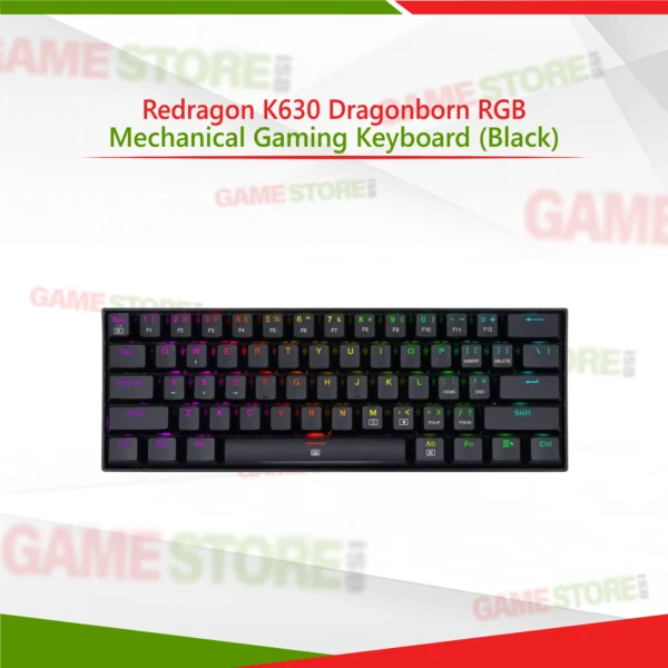 Redragon K630 Dragonborn RGB mechanical gaming keyboard black compact design