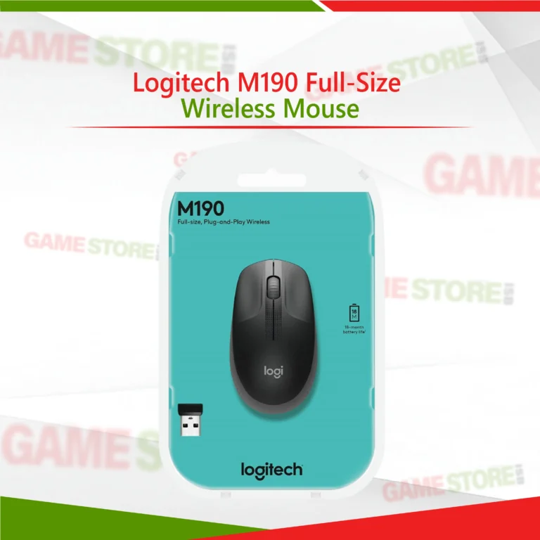 Logitech M190 Full-Size Wireless Mouse ergonomic wireless design