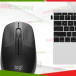 Logitech M190 wireless mouse top view scroll wheel buttons