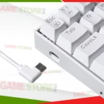 Redragon K630W Dragonborn white mechanical keyboard switches and keycaps