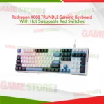 Redragon K668 TRUNDLE gaming keyboard with hot swappable red switches front view
