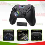 EasySMX X05Pro Wireless PC Controller feature highlight poster with Hall joysticks, triggers, and multi-platform support