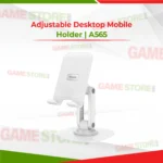 Front view of Adjustable Desktop Mobile Holder A565 with adjustable angle stand