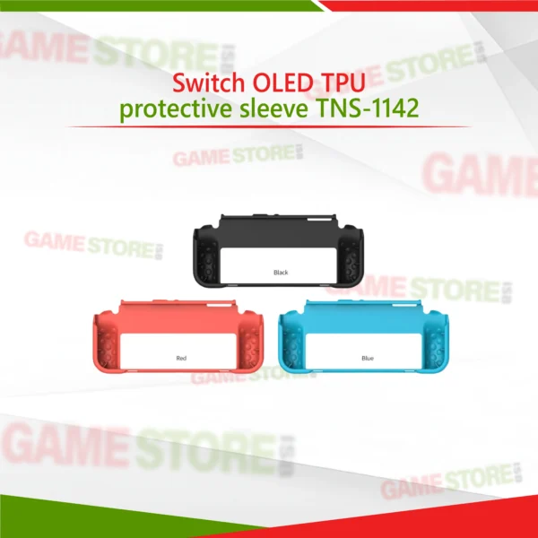 Switch OLED TPU protective sleeve installed on console