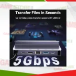 UGREEN 6-in-1 Dock with Steam Deck setup