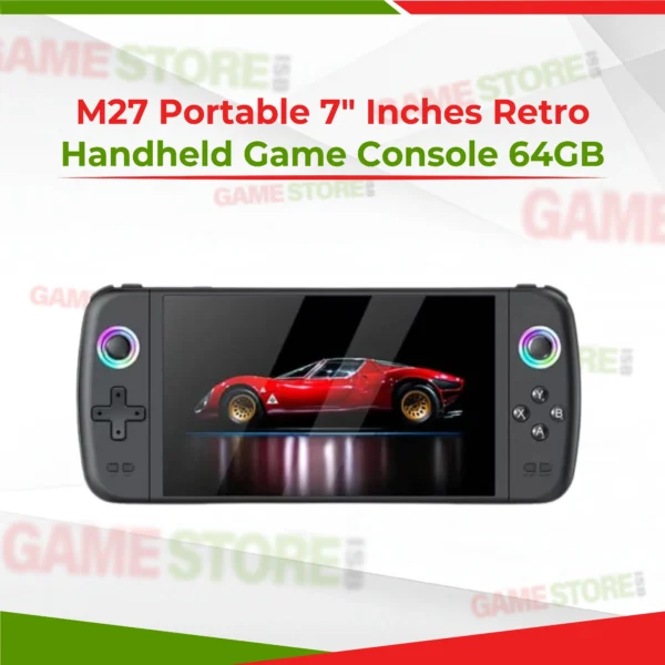 M27 Portable 7 Retro Game Console with built-in classic games