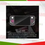 E6 MAX handheld game console ergonomic grip