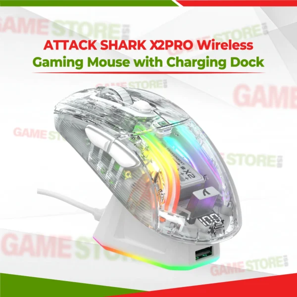 ATTACK SHARK X2PRO Wireless Gaming Mouse Front View