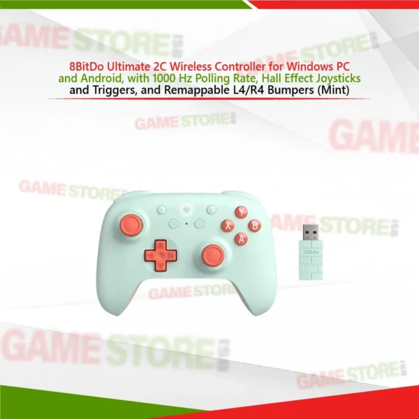 8BitDo Ultimate 2C Wireless Controller Mint for Windows PC and Android